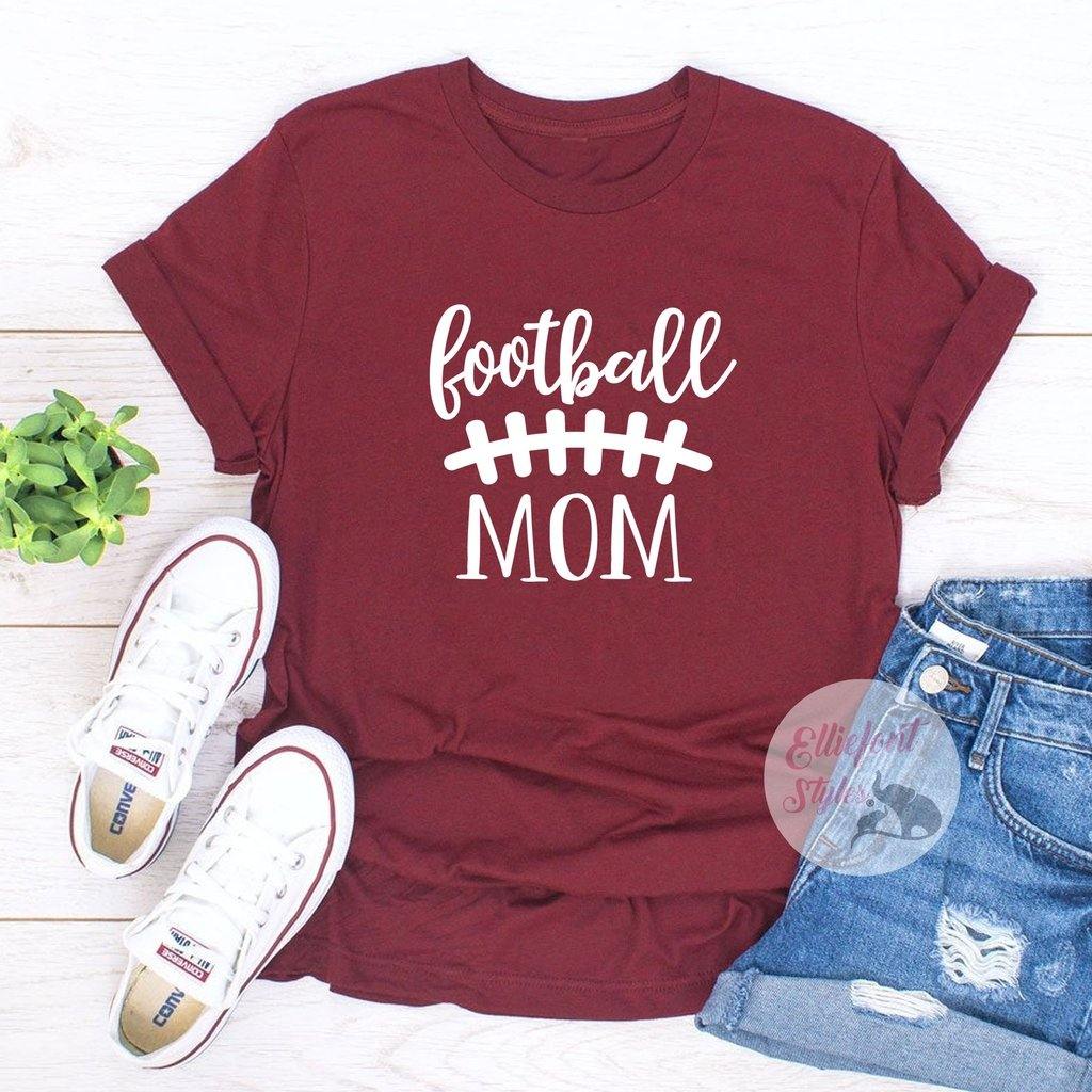 LovelyGirlKreations High School Football Shirt, Football Mom Shirts, Personalized Football Mom Shirt, Football Mama Shirt, Plus Size Football Mom Shirt