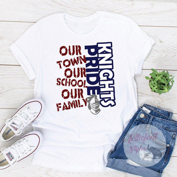 Cardinals Pride Our Town Our School Our Family shirt, hoodie