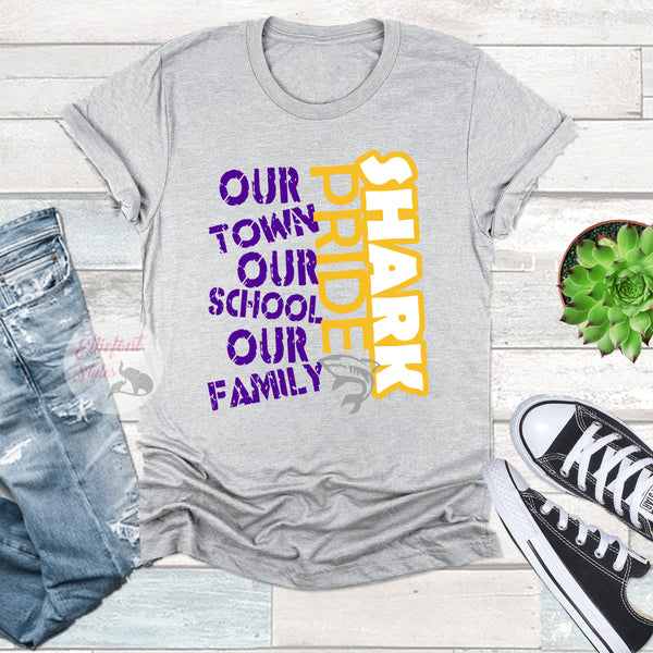 Pirates Pride Our Town Our School Our Family shirt, hoodie